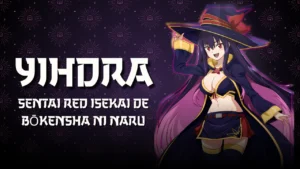 Ilustración de Yihdra Arvoln lanzando un hechizo envuelto en sombras violetas