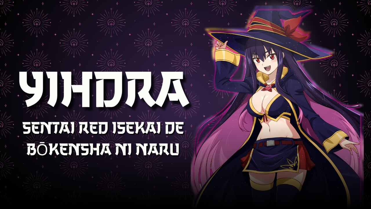 Ilustración de Yihdra Arvoln lanzando un hechizo envuelto en sombras violetas
