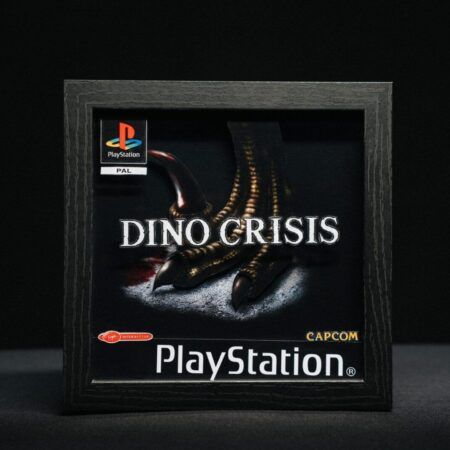 El Shadow Box Dino Crisis. Edición especial hecha a mano perfecta para coleccionistas retro y fans de Playstation 1.