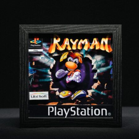 Shadow Box Rayman, edición artesanal en 3D ideal para coleccionistas y fans de los clásicos de PlayStation 1.