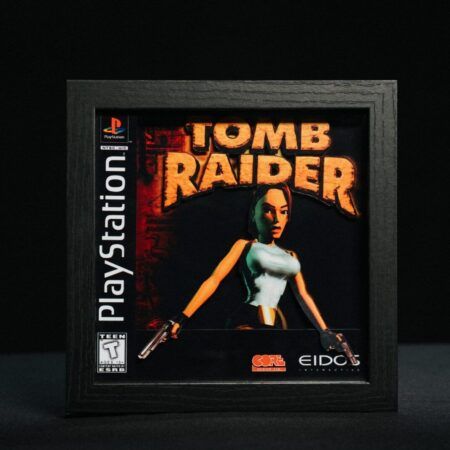 Shadow Box Tomb Raider, edición artesanal en 3D perfecta para coleccionistas y fans de Lara Croft en PlayStation 1.