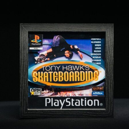 El Shadow Box Tony Hawk's Skateboarding. Edición especial hecha a mano perfecta para coleccionistas retro y fans de Playstation 1.