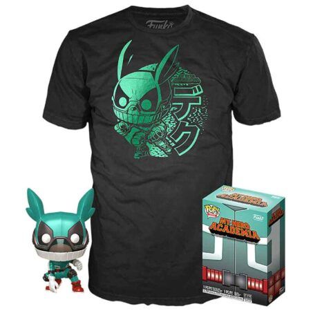 Set figura POP & Tee My Hero Academia Deku with Helmet M