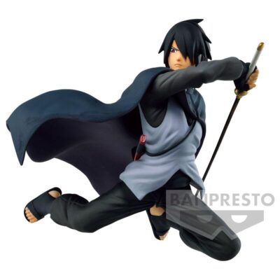 Figura Uchiha Sasuke Boruto Naruto Next Generations Vibration Stars 14cm - Imagen 3