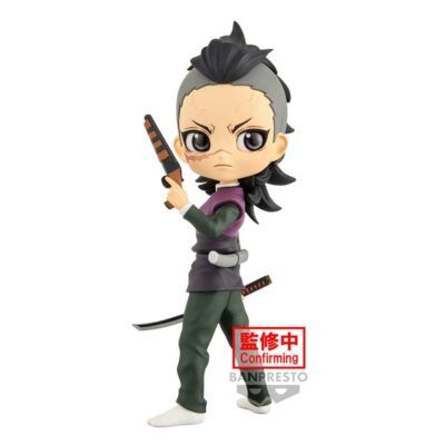 Figura Genya Shinazugawa Demon Slayer Kimetsu no Yaiba Q posket 14cm - Imagen 2