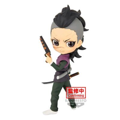 Figura Genya Shinazugawa Demon Slayer Kimetsu no Yaiba Q posket 14cm - Imagen 6