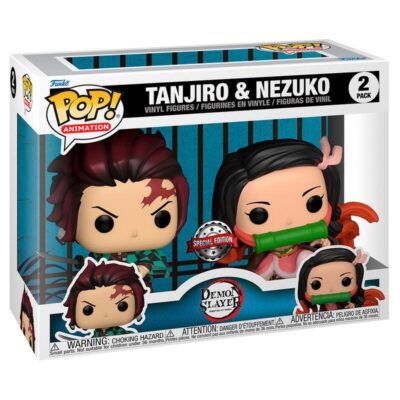 Figura Tanjiro y Nezuko Pack Demon Slayer