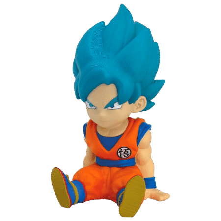 Figura hucha Son Goku Super Saiyan Blue Dragon Ball Super 15cm