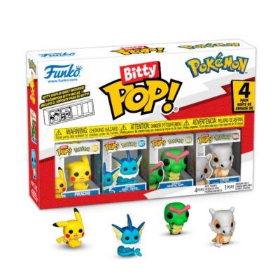 Blister 4 figuras Bitty POP Pokemon Pikachu - Imagen 2