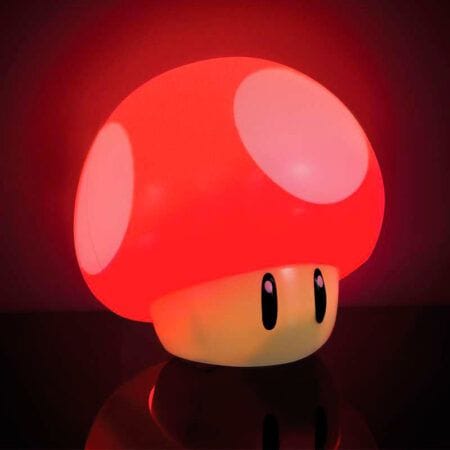Lámpara Mushroom Super Mario Bros | Nintendo | Decoración 12cm Paladone