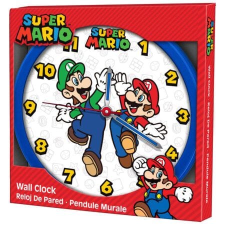 Reloj de Pared Super Mario Bros | Nintendo | 25cm KIDS LICENSING