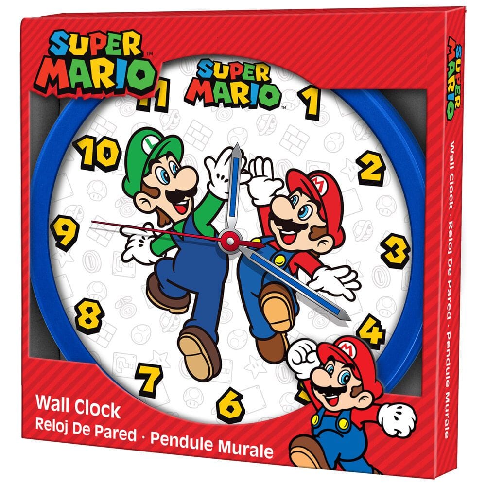 Reloj de Pared Super Mario Bros | Nintendo | 25cm KIDS LICENSING