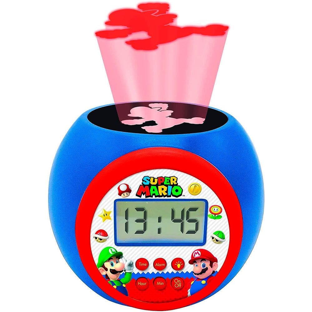 Reloj Despertador Super Mario Bros con Proyección | Nintendo | LEXIBOOK - Imagen 2