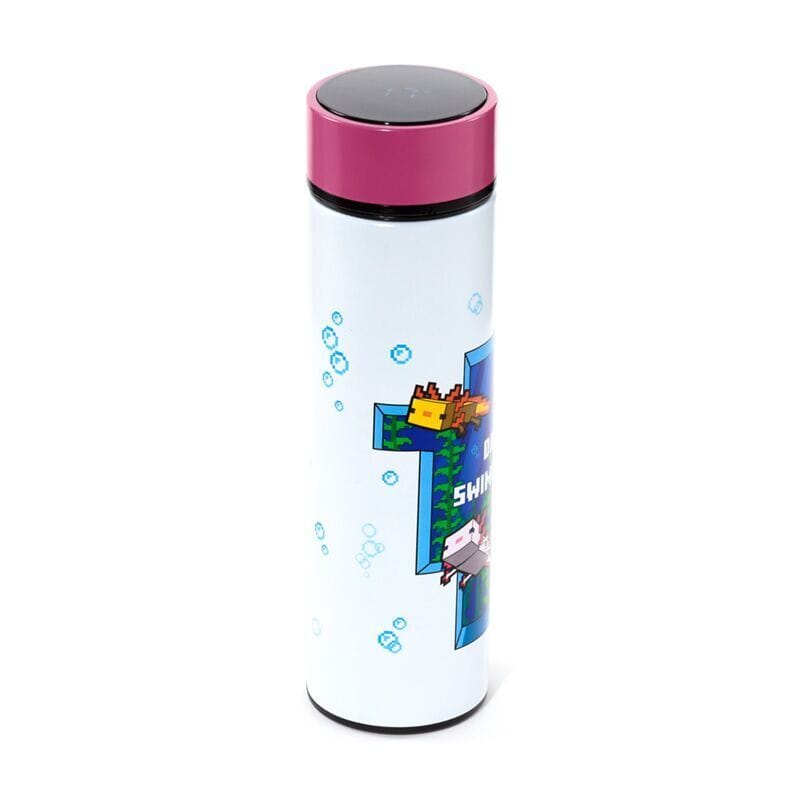Botella Termo Ajolote Minecraft con Termómetro Digital 450ml | PUCKATOR - Imagen 4