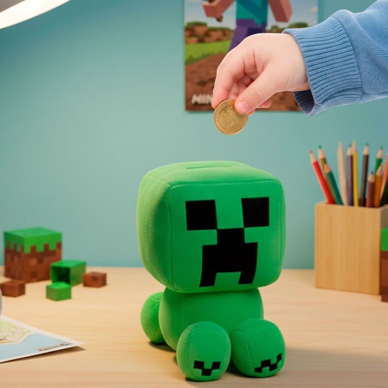 Hucha Peluche Minecraft 20cm | Minecraft | Decoración Otaku MOJANG STUDIOS - Imagen 3