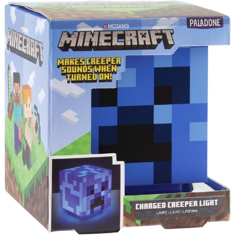 Lampara sonido 3D Charged Creeper Minecraft - Imagen 4