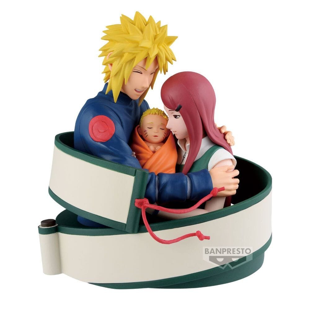 Figura Minato Namikaze, Naruto y Kushina | Naruto Shippuden | Banpresto 13cm - Imagen 2