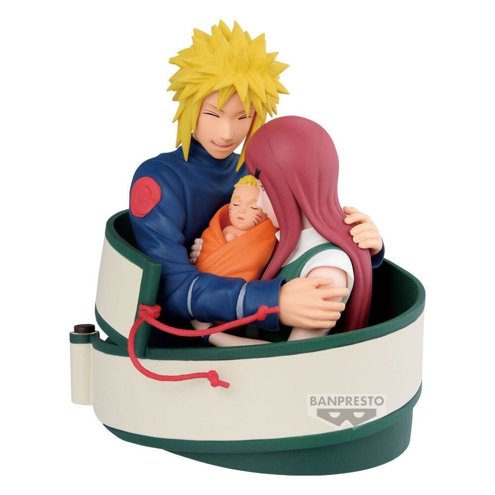 Figura Minato Namikaze, Naruto y Kushina | Naruto Shippuden | Banpresto 13cm - Imagen 3