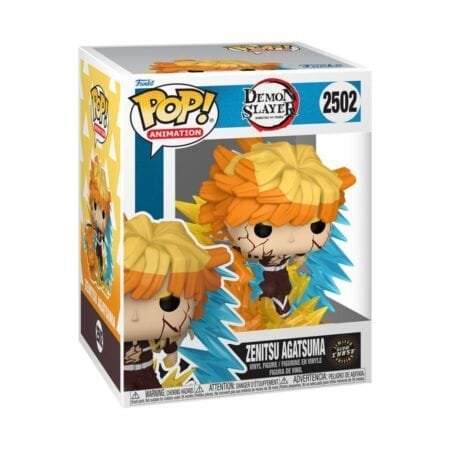Figura Funko POP Premium Zenitsu Agatsuma Glow Chase | Demon Slayer Kimetsu no Yaiba | Funko POP Premium Vinyl