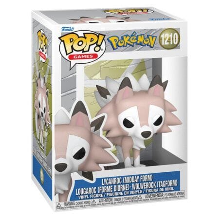 Figura Funko POP Lycanroc Midday Form | Pokemon | Funko POP Vinyl